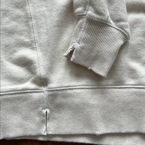 Aerie womens minimalist running errands long sleeve relax fit cream shirt XXS​ - Picture 7 of 7